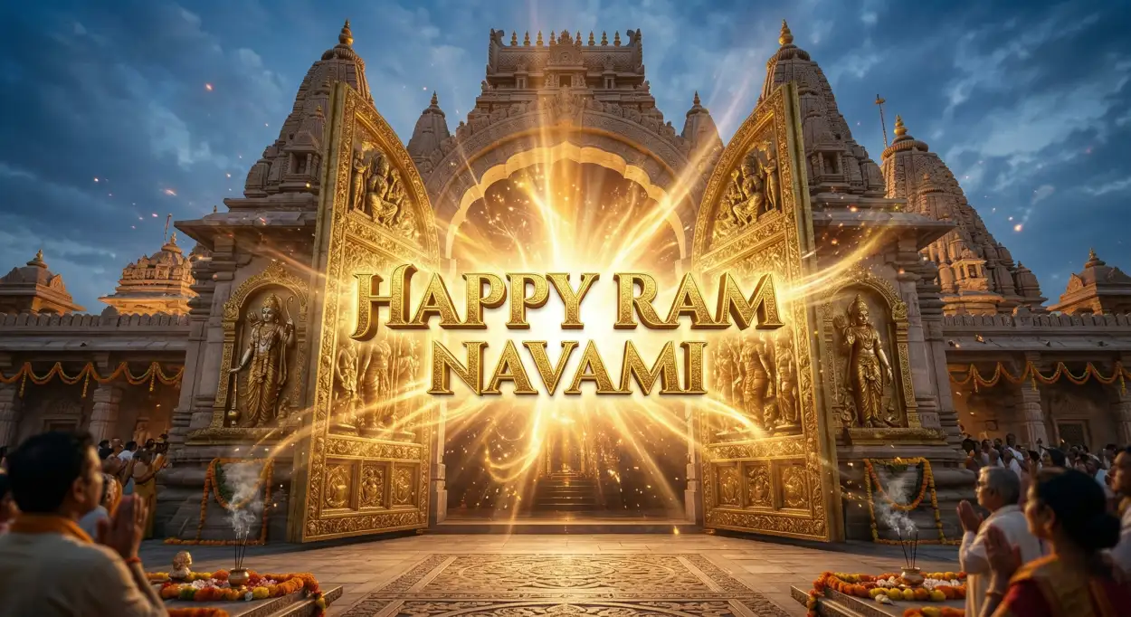 Free Download Ram Navami Whatsapp Status With Bhakti Theme - High Quality Happy Ram Navami Wishes For WhatsApp Image