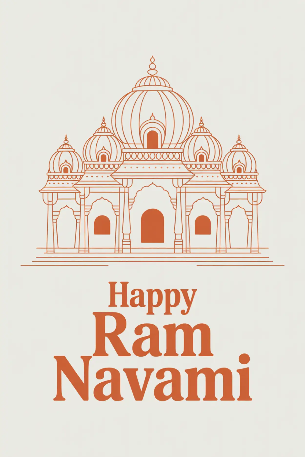 Free Download Ram Navami Wishes 2026 Modern Typography Design - High Quality Ram Navami Wishes 2026 Image
