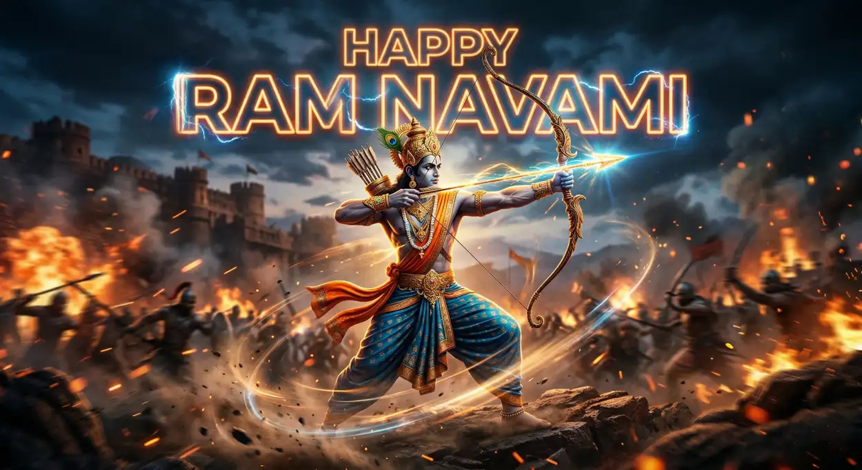 Free Download Ram Navami Wishes Whatsapp Short Status - High Quality Happy Ram Navami Wishes For WhatsApp Image