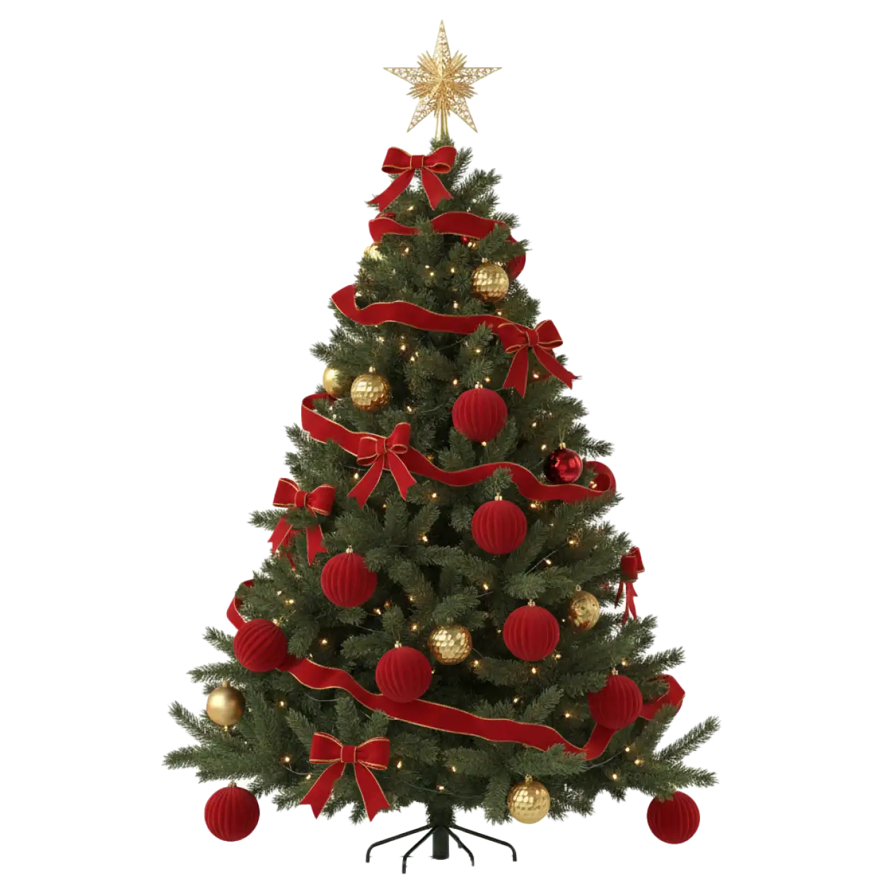 Realistic Christmas tree PNG high quality