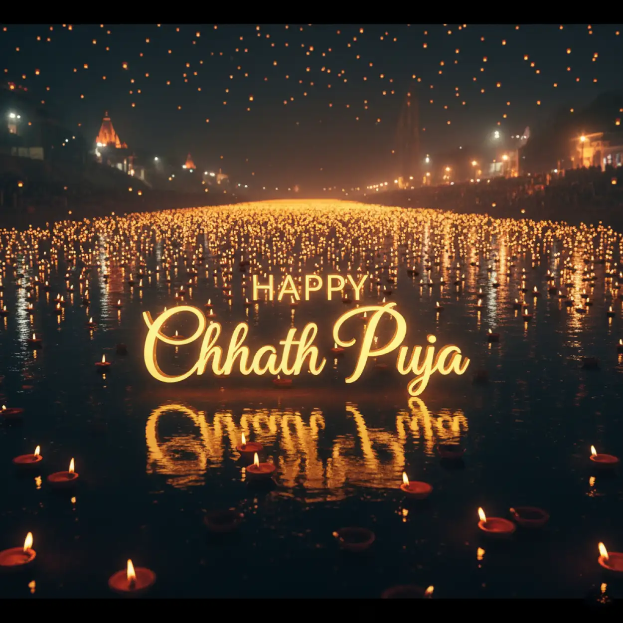 Free Download Realistic Happy Chhath Puja Greetings Background Hd - High Quality Happy Chhath Puja Greetings Background