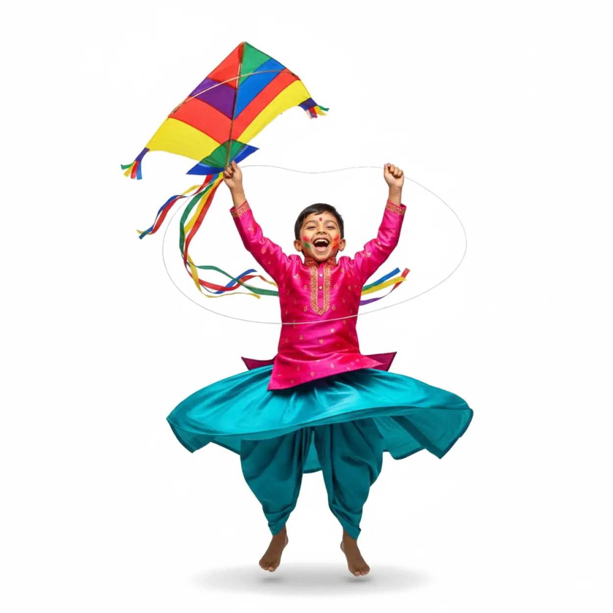 realistic kite flying png