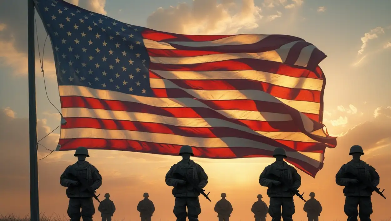realistic usa flag background image