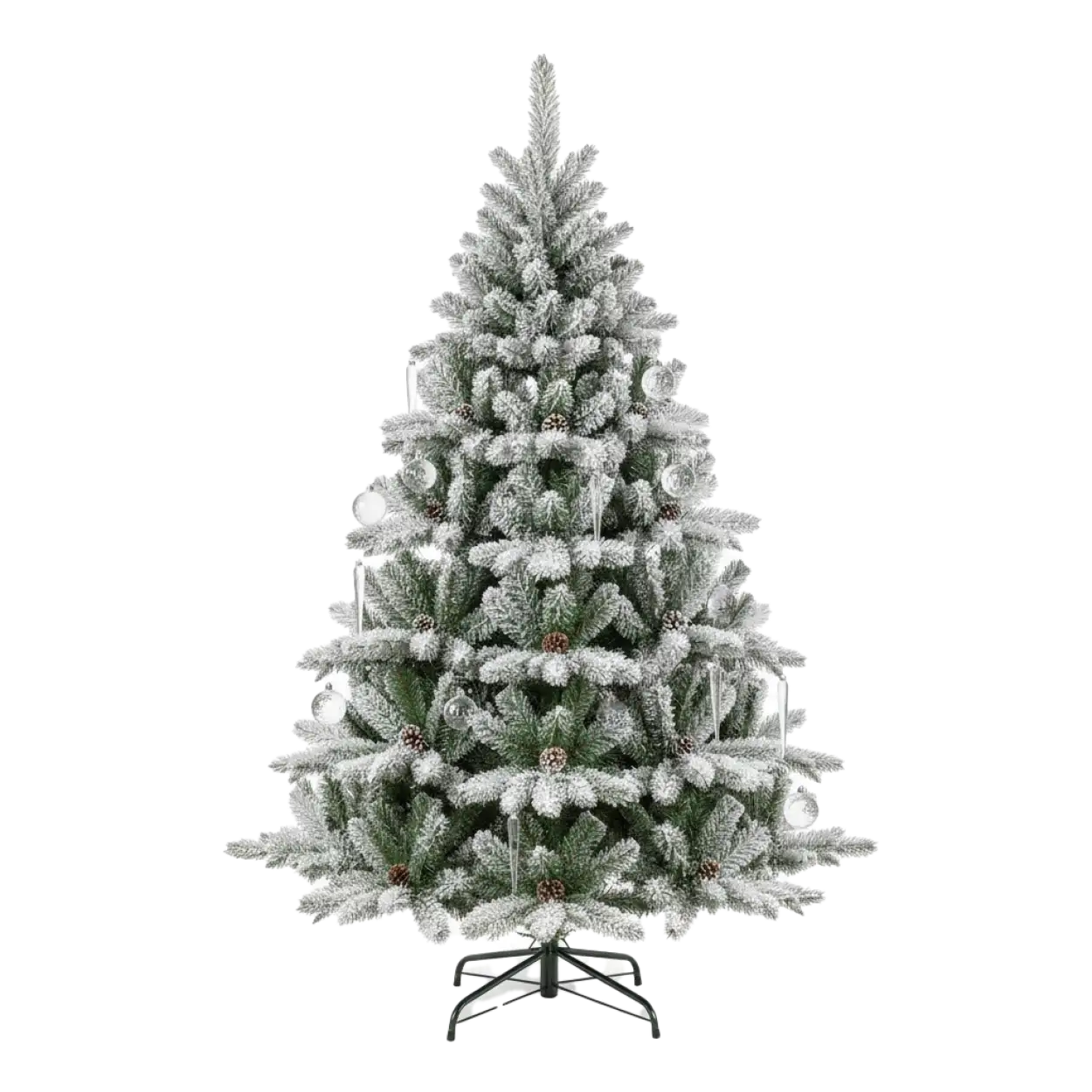 Red and gold Christmas tree PNG