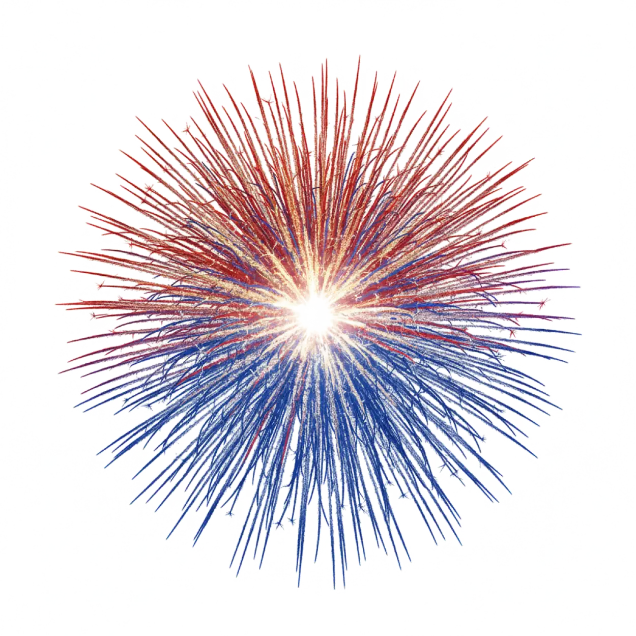 red blue fireworks png hd