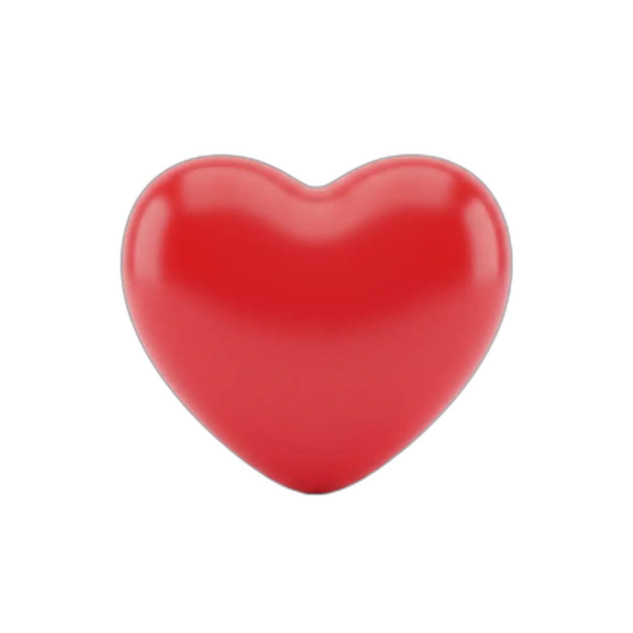 red heart png bright red color