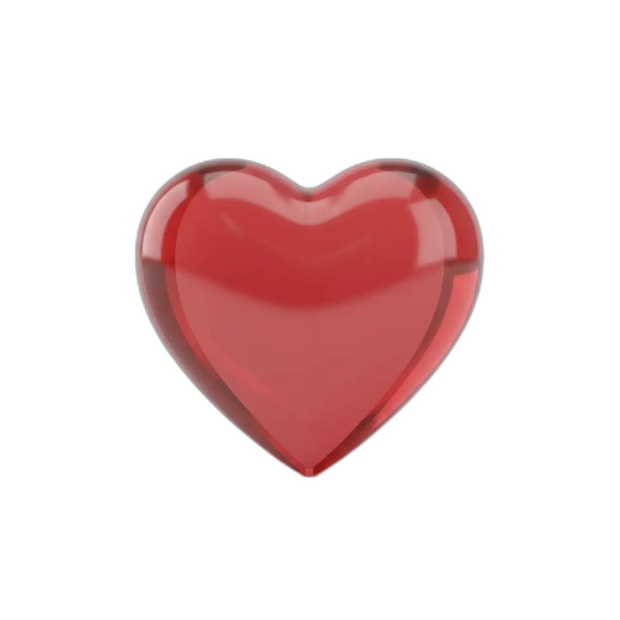 red heart png for presentation