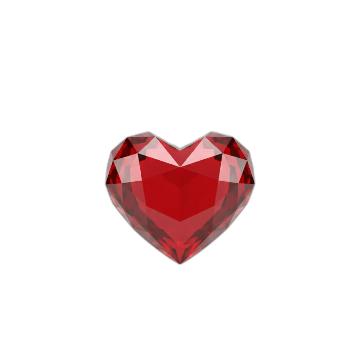 red heart png high quality download