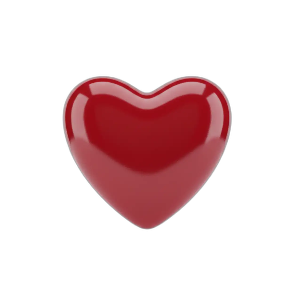 red heart png isolated on transparent