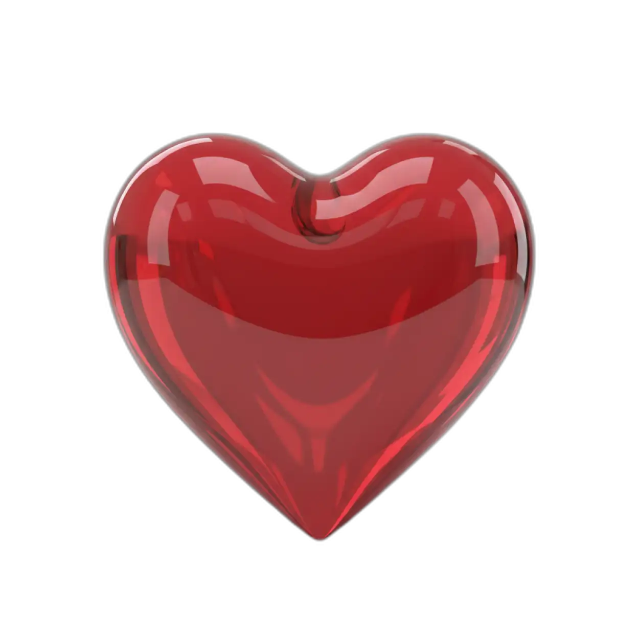 red heart png vector style