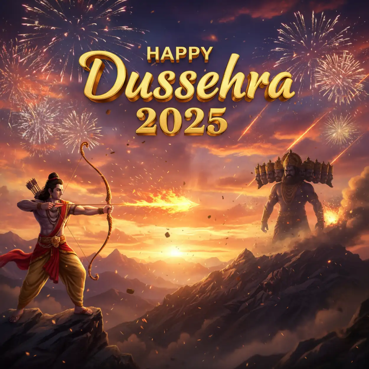 Religious Happy Dussehra 2025 wishes