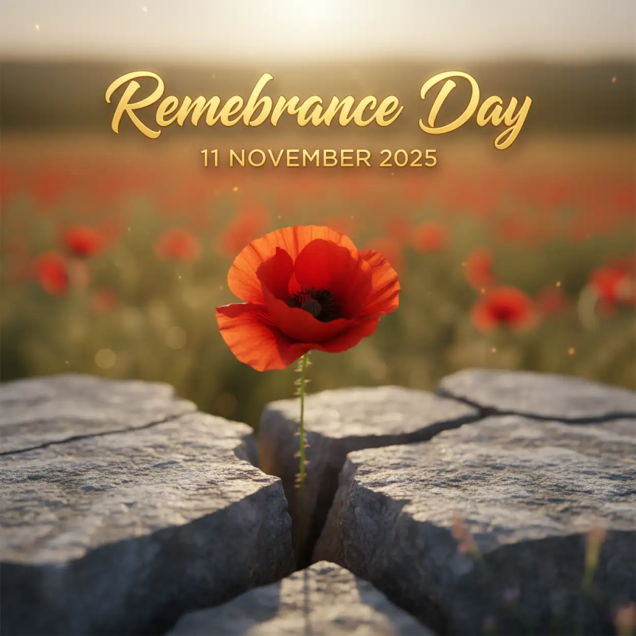 remembrance day 2025 banner template for school event