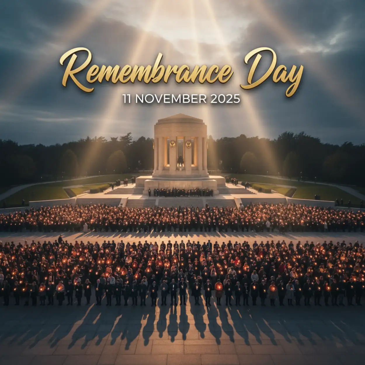 remembrance day 2025 HD 3D text wallpaper