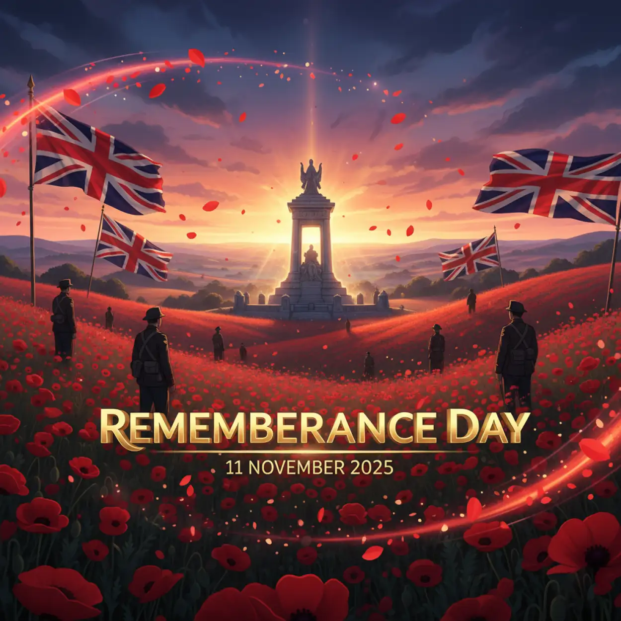 remembrance day 2025 patriotic flag background