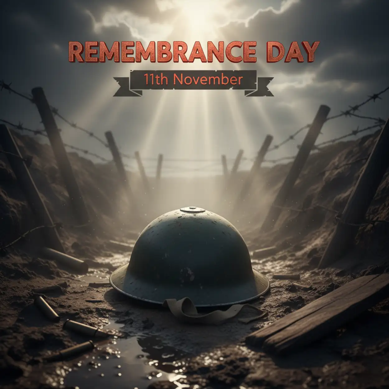 remembrance day banner design for website header