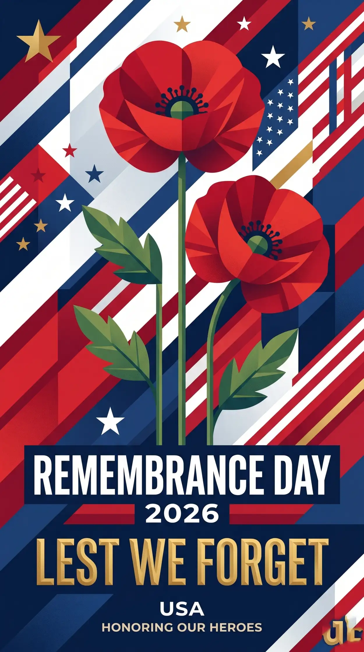 Free Download Remembrance Day Usa 2026 Patriotic Vector Background - High Quality Remembrance Day Usa 2026 Background Image