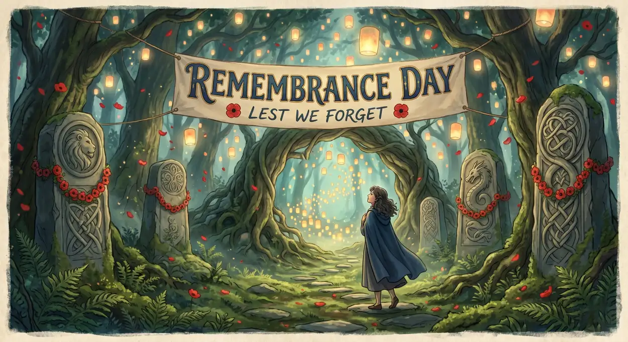 Free Download Remembrance Day Usa 2026 Remembrance Ceremony Banner - High Quality Remembrance Day Usa 2026 Image