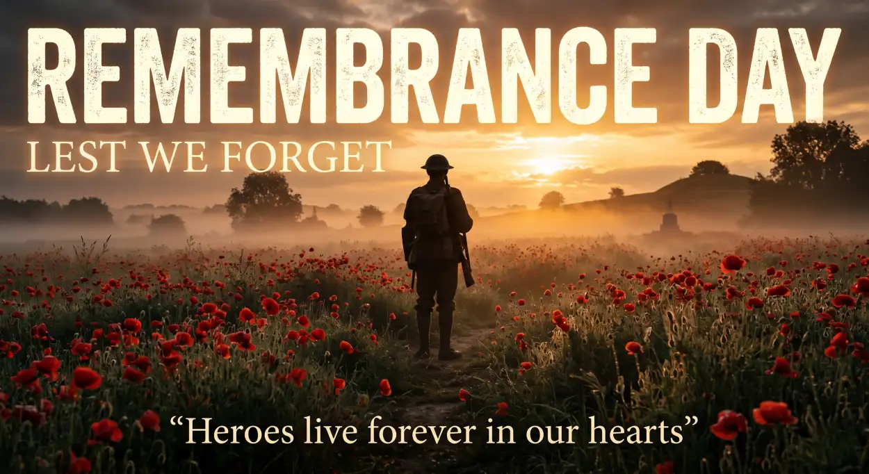 Free Download Remembrance Day Usa 2026 Remembrance Web Banner - High Quality Remembrance Day Usa 2026 Image