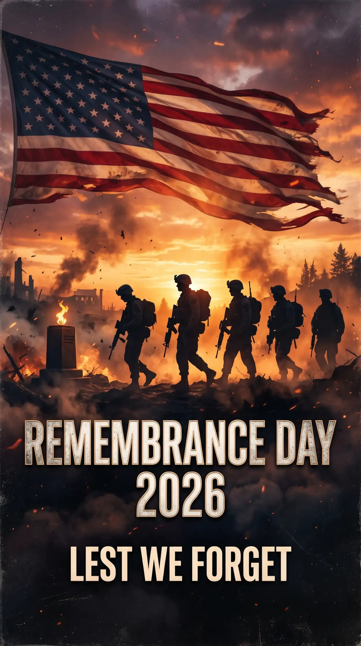Free Download Remembrance Day Usa 2026 Usa Military Tribute Poster - High Quality Remembrance Day Usa 2026 Image
