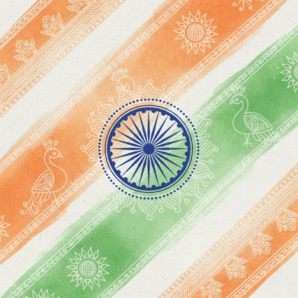 republic day background traditional indian theme