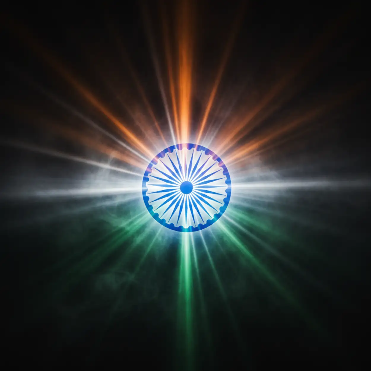 republic day background with ashoka chakra