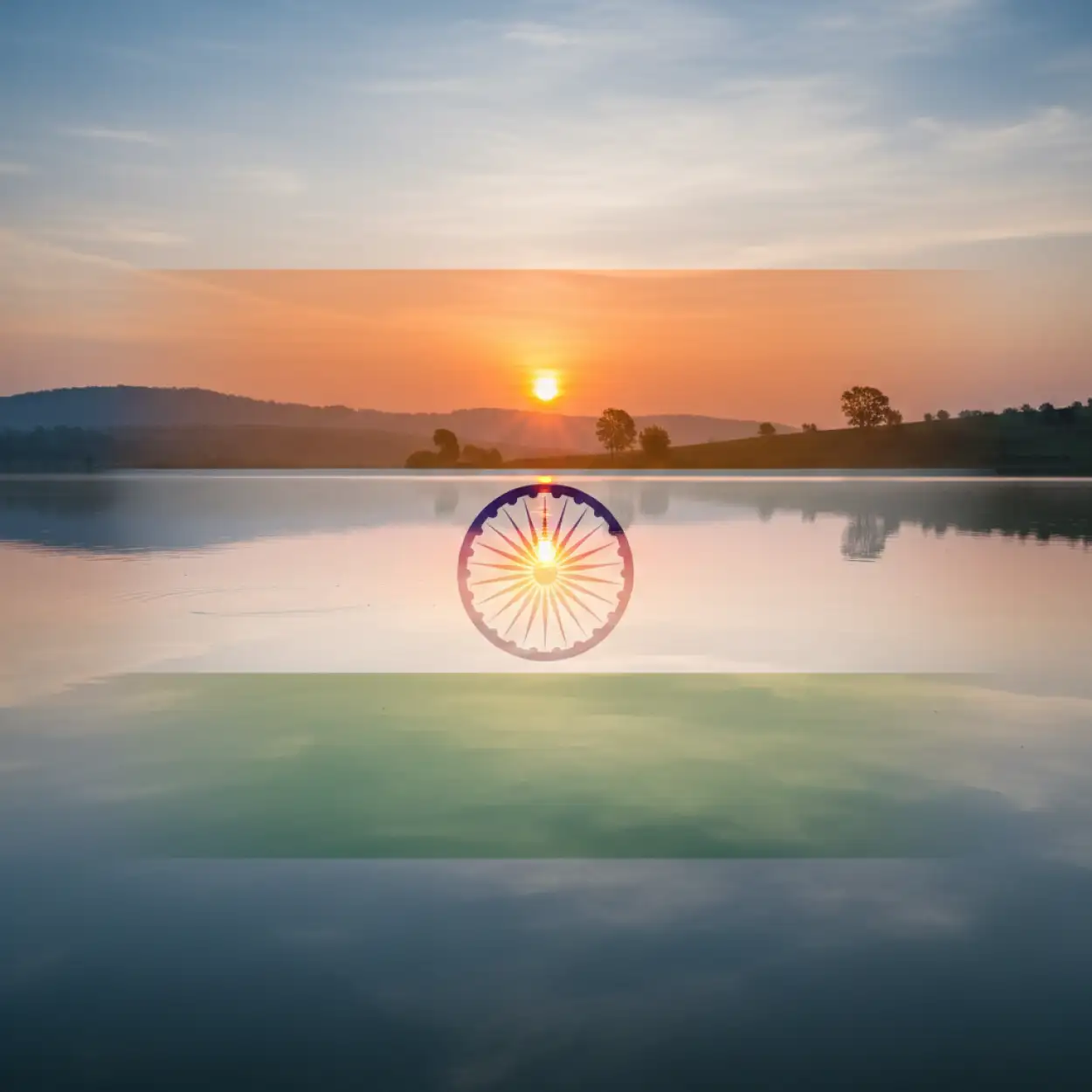 Free Download Republic Day India Patriotic Background With Lotus Symbol - High Quality Patriotic Background For Republic Day India Background