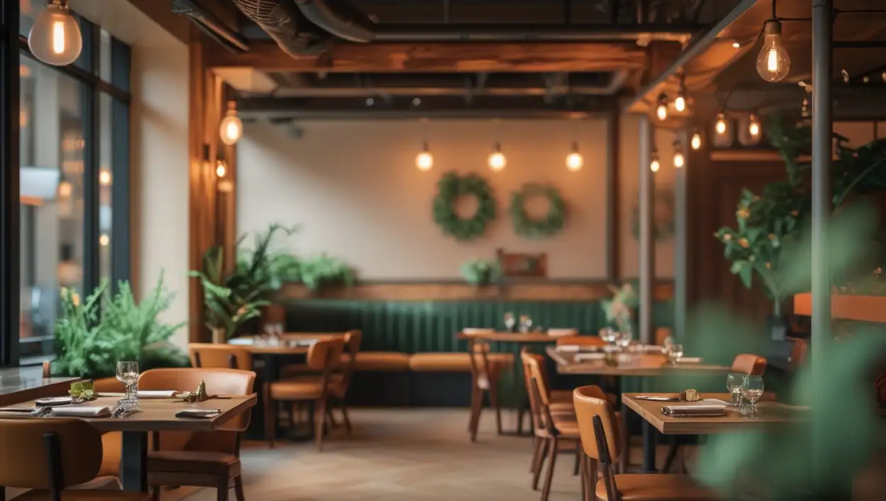 restaurant website hero background for landing page