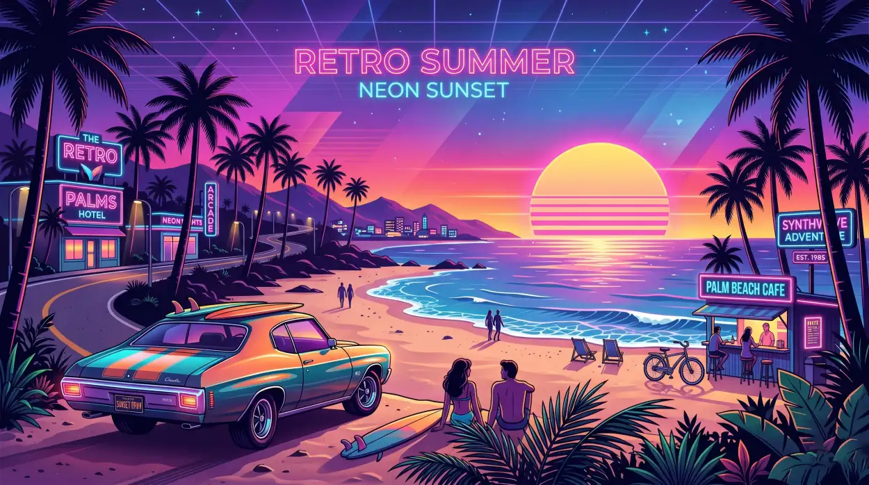 Free Download Retro Summer Aesthetic Wallpaper 4k - High Quality Summer Aesthetic Wallpaper Image