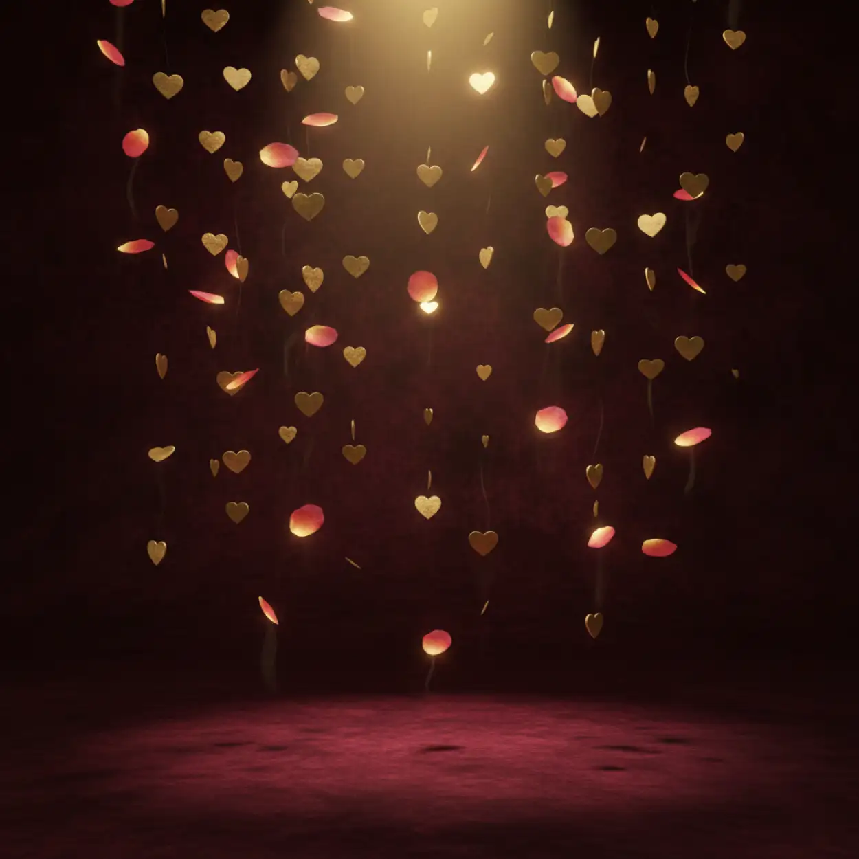 romantic blurred lights valentines background