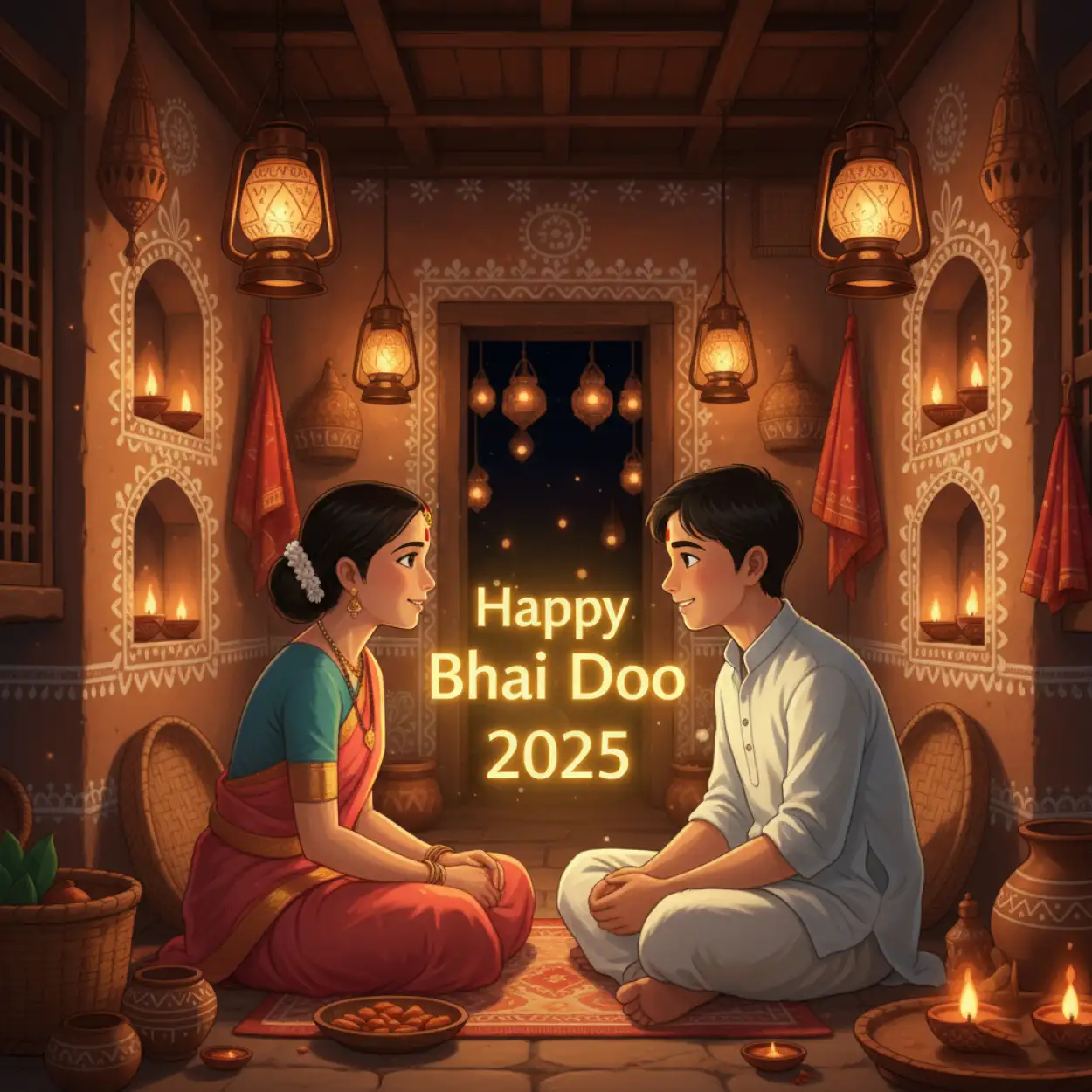 romantic happy bhai dooj 2025 wishes for married sister