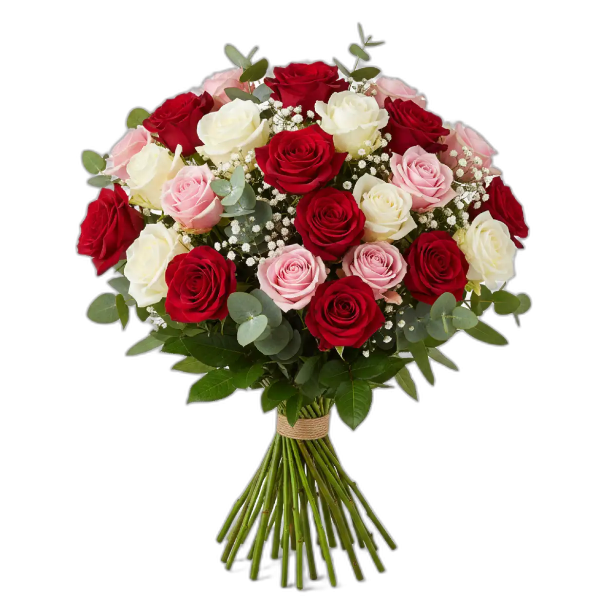 Free Download Rose Bouquet Png Romantic Bouquet - High Quality Rose Bouquet Png PNG Image