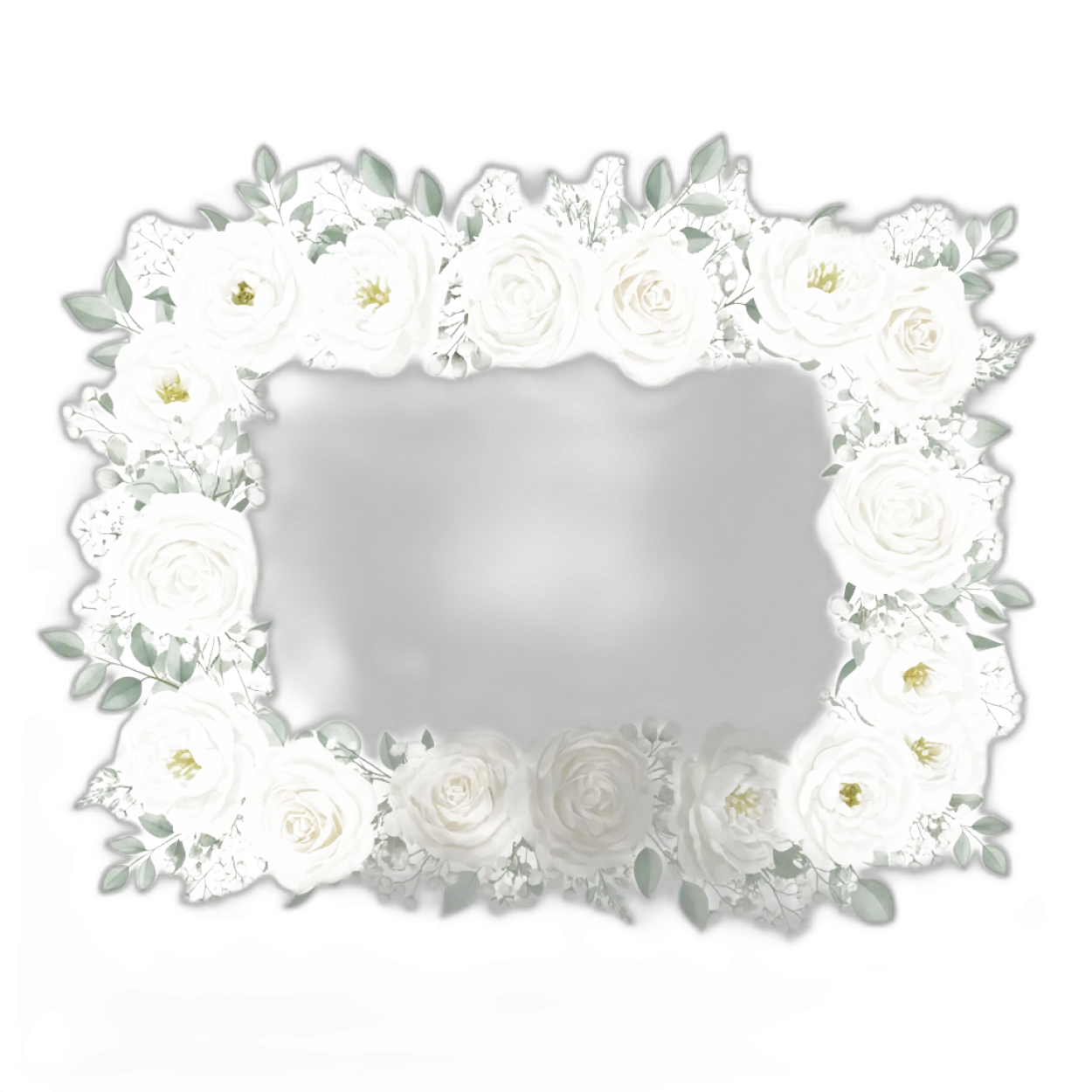 rose frame png transparent