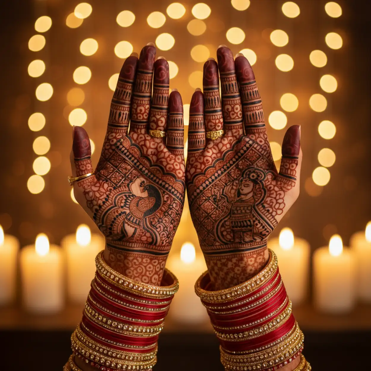 Free Download Round Circle Karva Chauth Mehndi Design - High Quality Karva Chauth Mehndi Design Background