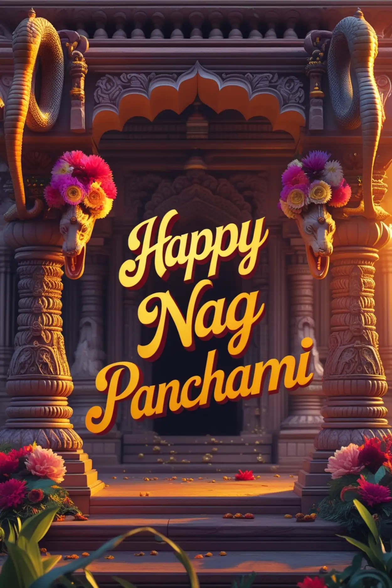 Royal Nag Panchami invitation card