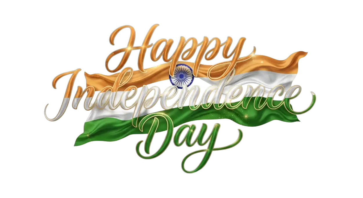 Free Download Saffron White Green Png Independence Day - High Quality Happy Independence Day Png 2026 Transparent PNG