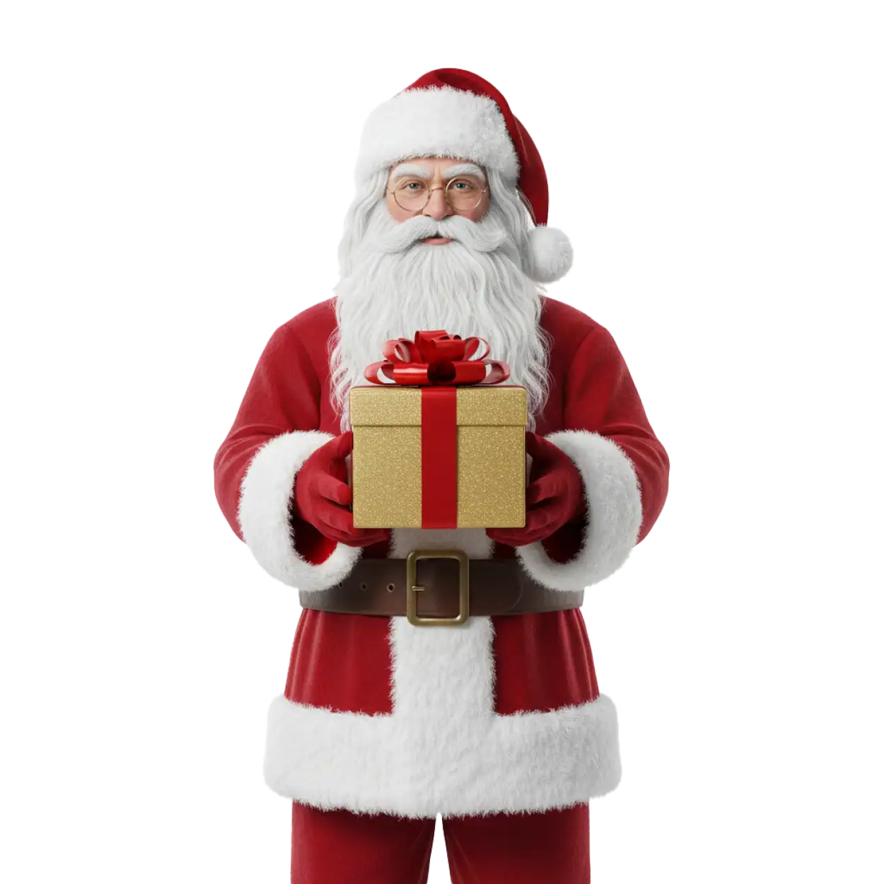 santa claus sitting with gift boxes png