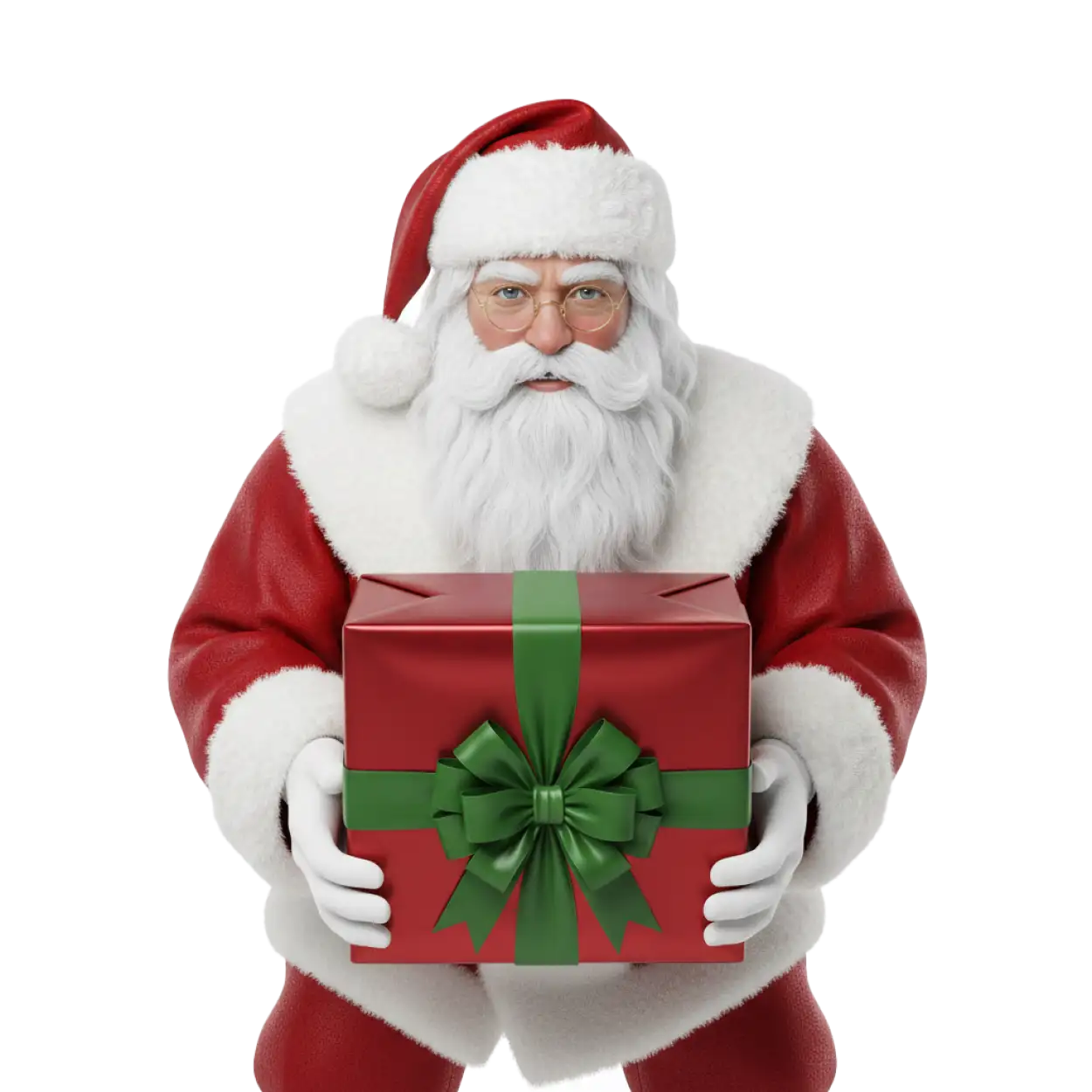 santa claus with colorful gift boxes png