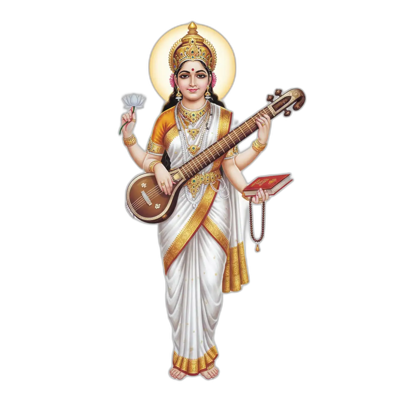 saraswati mata png for school function