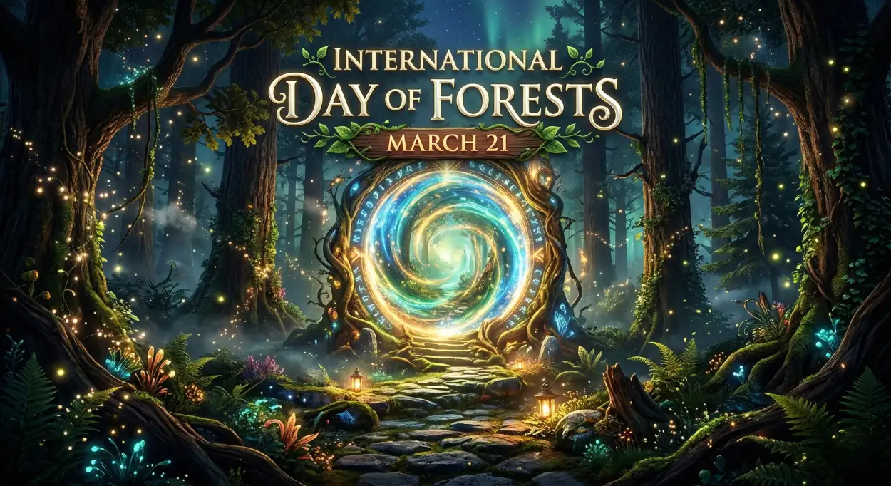 Free Download Save Forest Poster Png Transparent - High Quality International Day Of Forests Transparent PNG