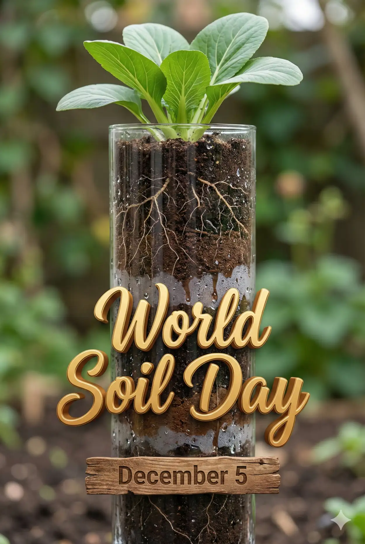 Free Download Save Soil Awareness Card For Whatsapp - High Quality World Soil Day Background