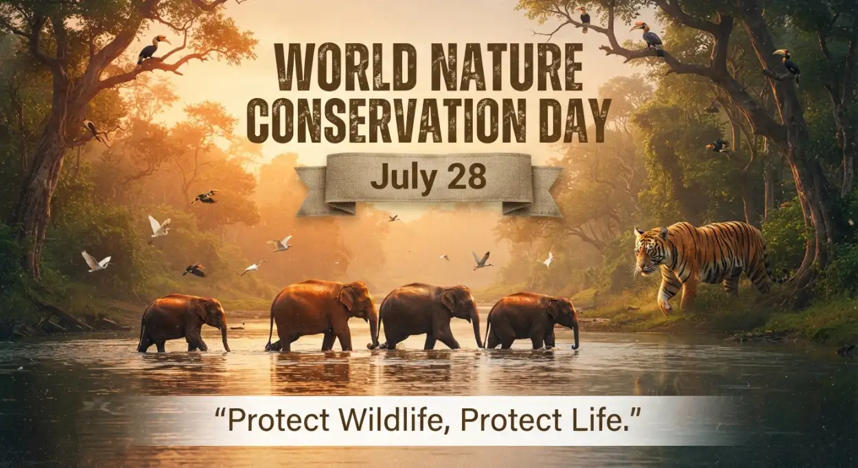 Free Download Save Wildlife Awareness Template - High Quality World Nature Conservation Day 2026 Image
