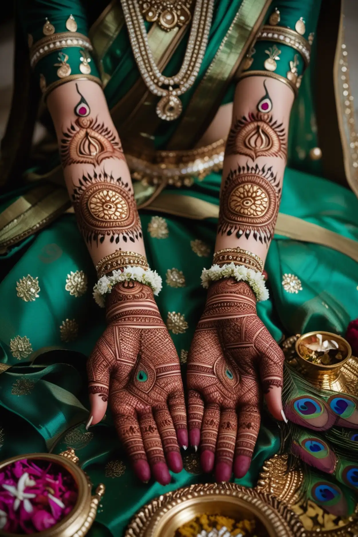 Free Download Sawan Festival Mehndi For Instagram Post - High Quality Wan Somwari Mehndi Design Background