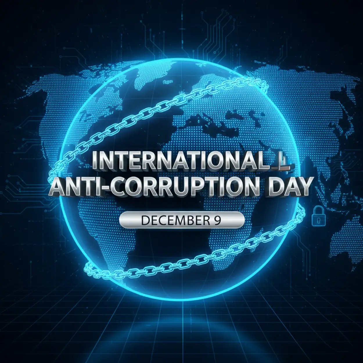 Say no to corruption poster design PNG