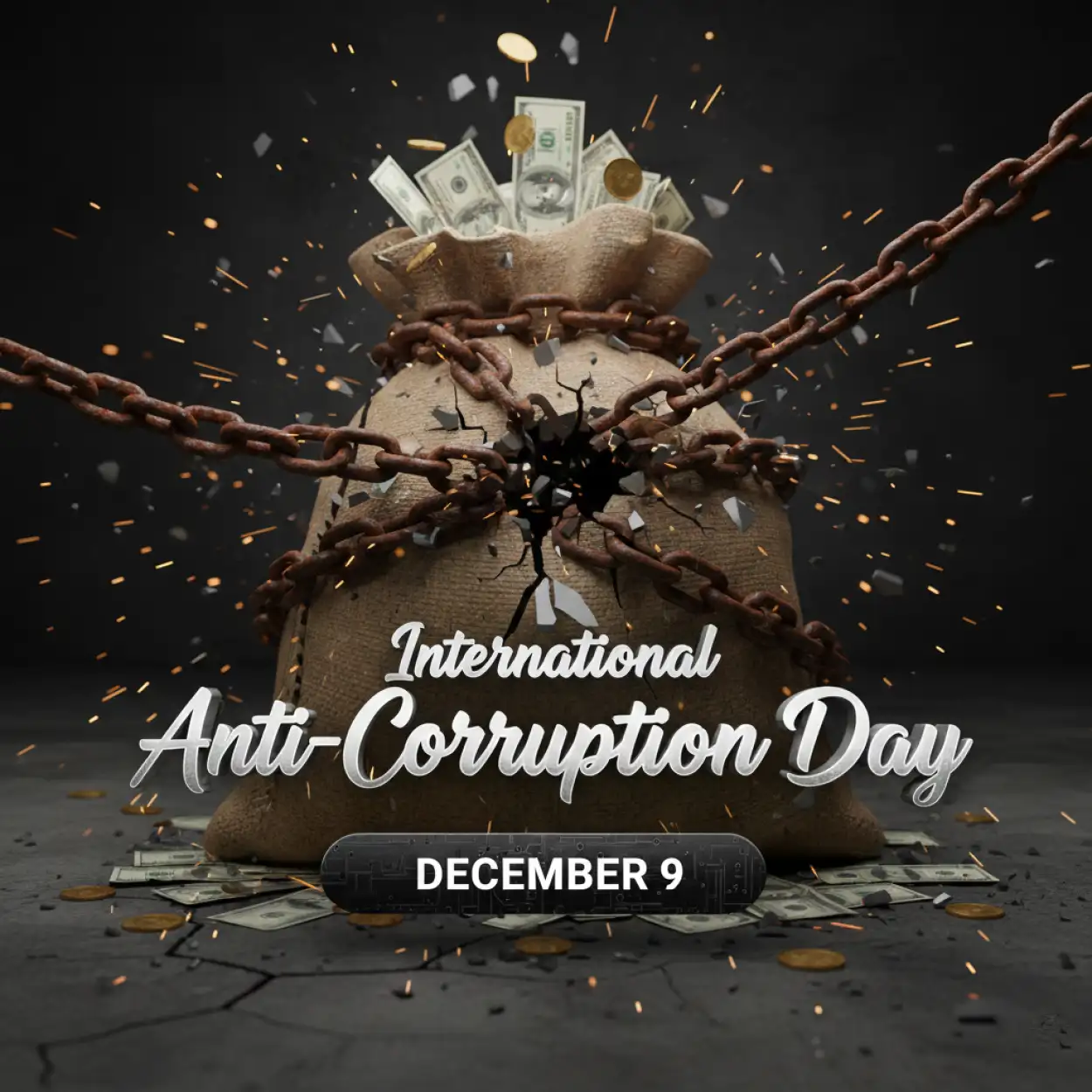 Say No to Corruption theme poster for schools