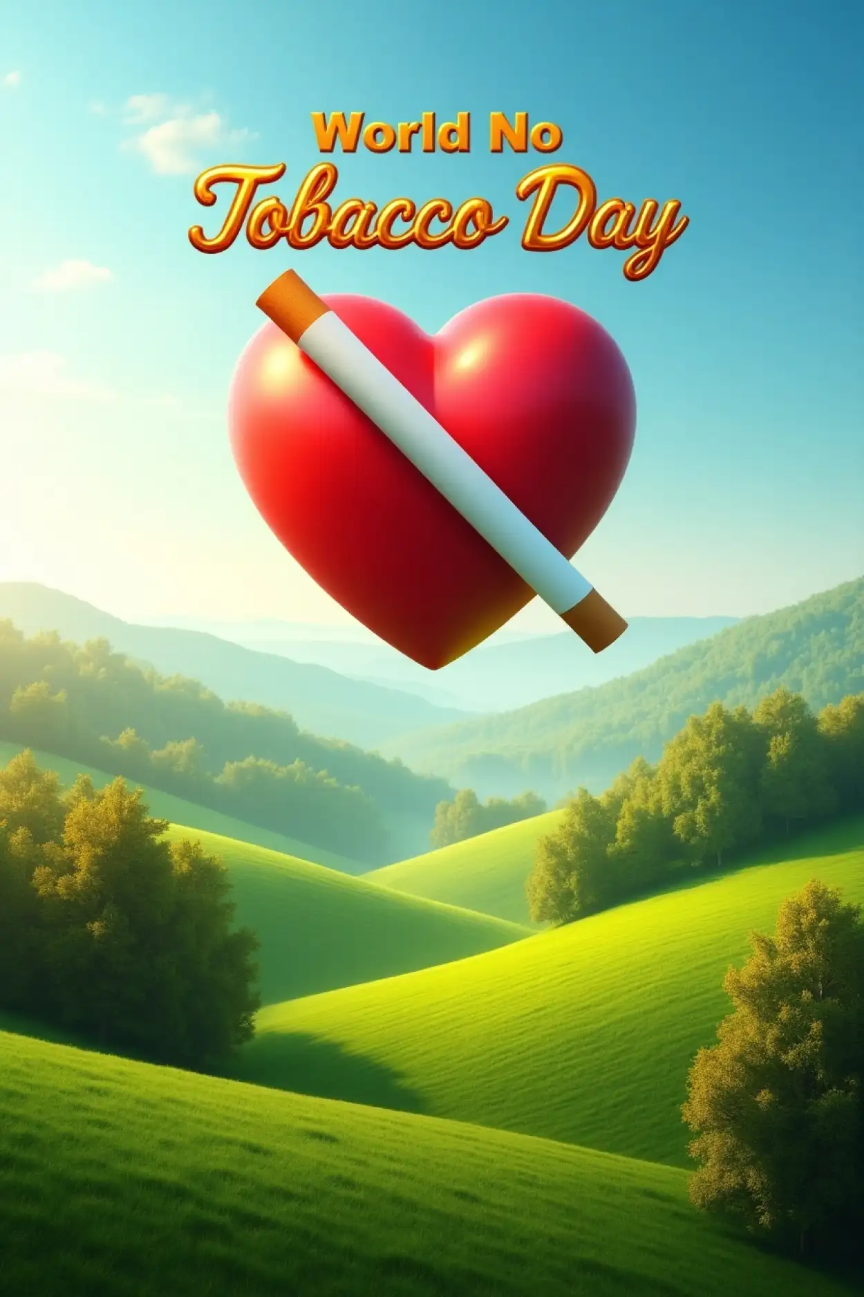 Free Download School Competition Poster For No Tobacco Day - High Quality World No Tobacco Day Background