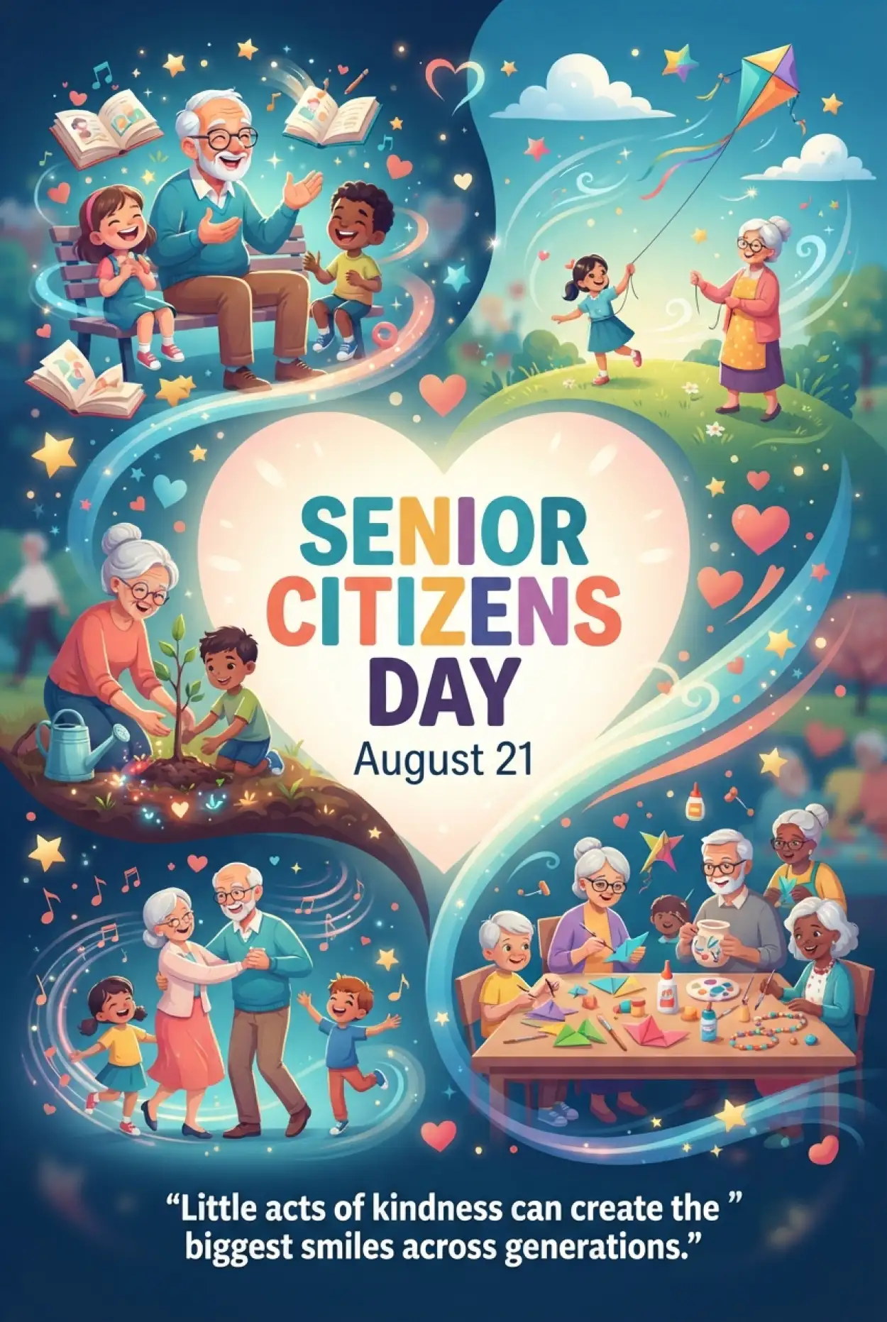 Free Download Senior Citizens Day 2026 Activities For Children - High Quality Senior Citizens Day 2026 Image