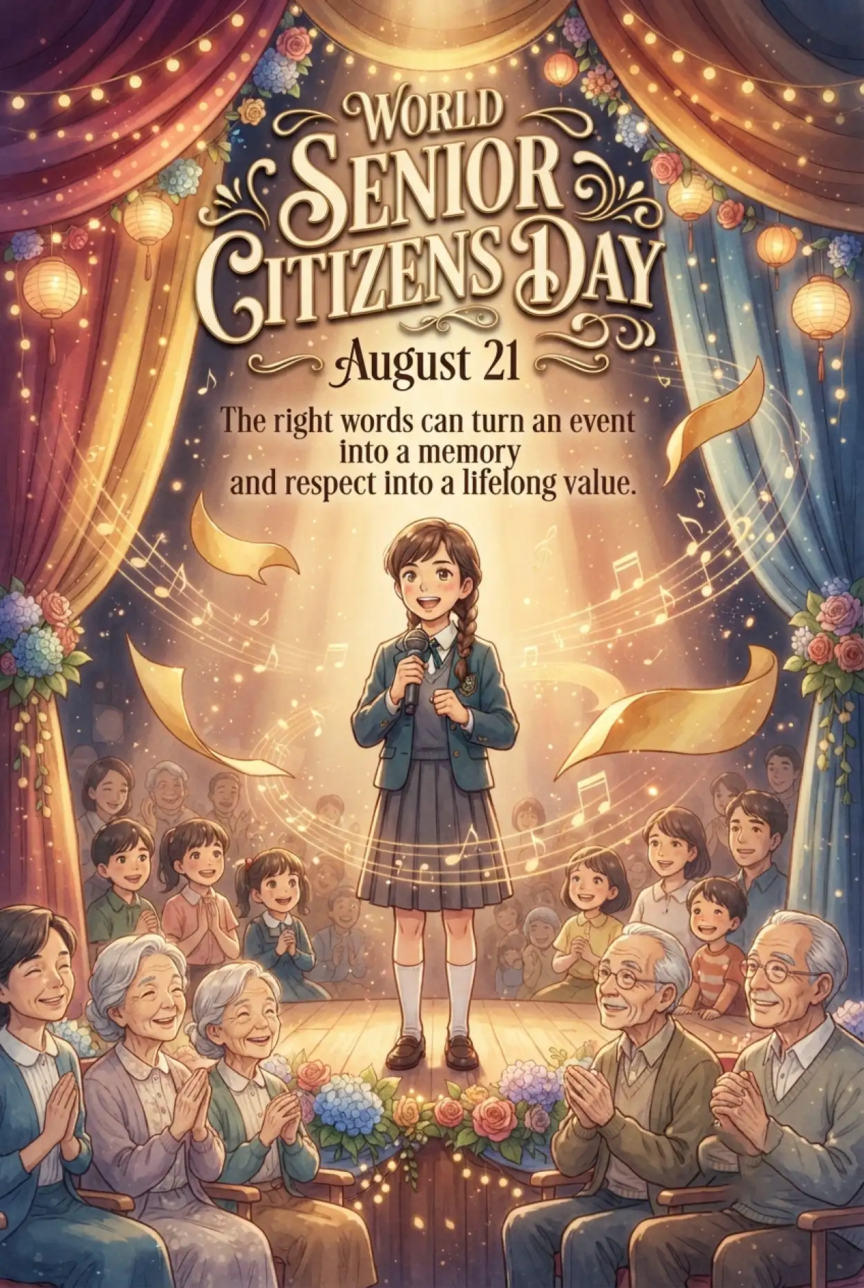Free Download Senior Citizens Day 2026 Anchoring Script For School - High Quality Senior Citizens Day 2026 Image