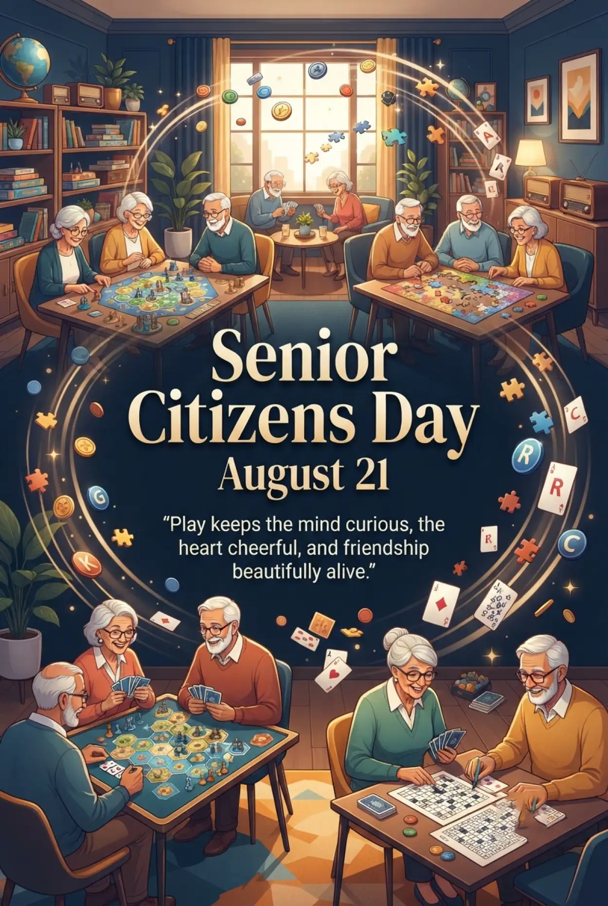 Free Download Senior Citizens Day 2026 Card Making Ideas - High Quality Senior Citizens Day 2026 Image