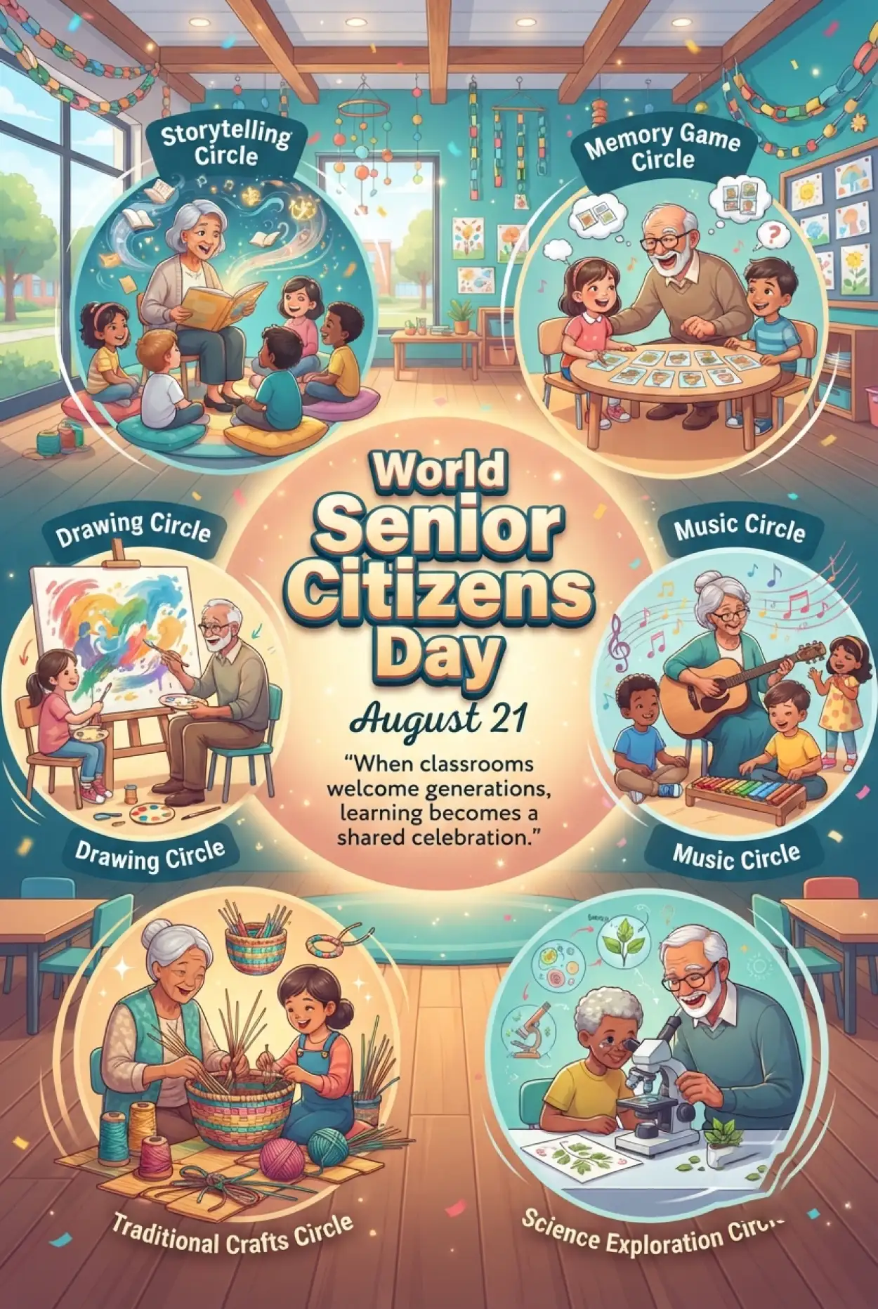 Free Download Senior Citizens Day 2026 Celebration Photos Ideas - High Quality Senior Citizens Day 2026 Image