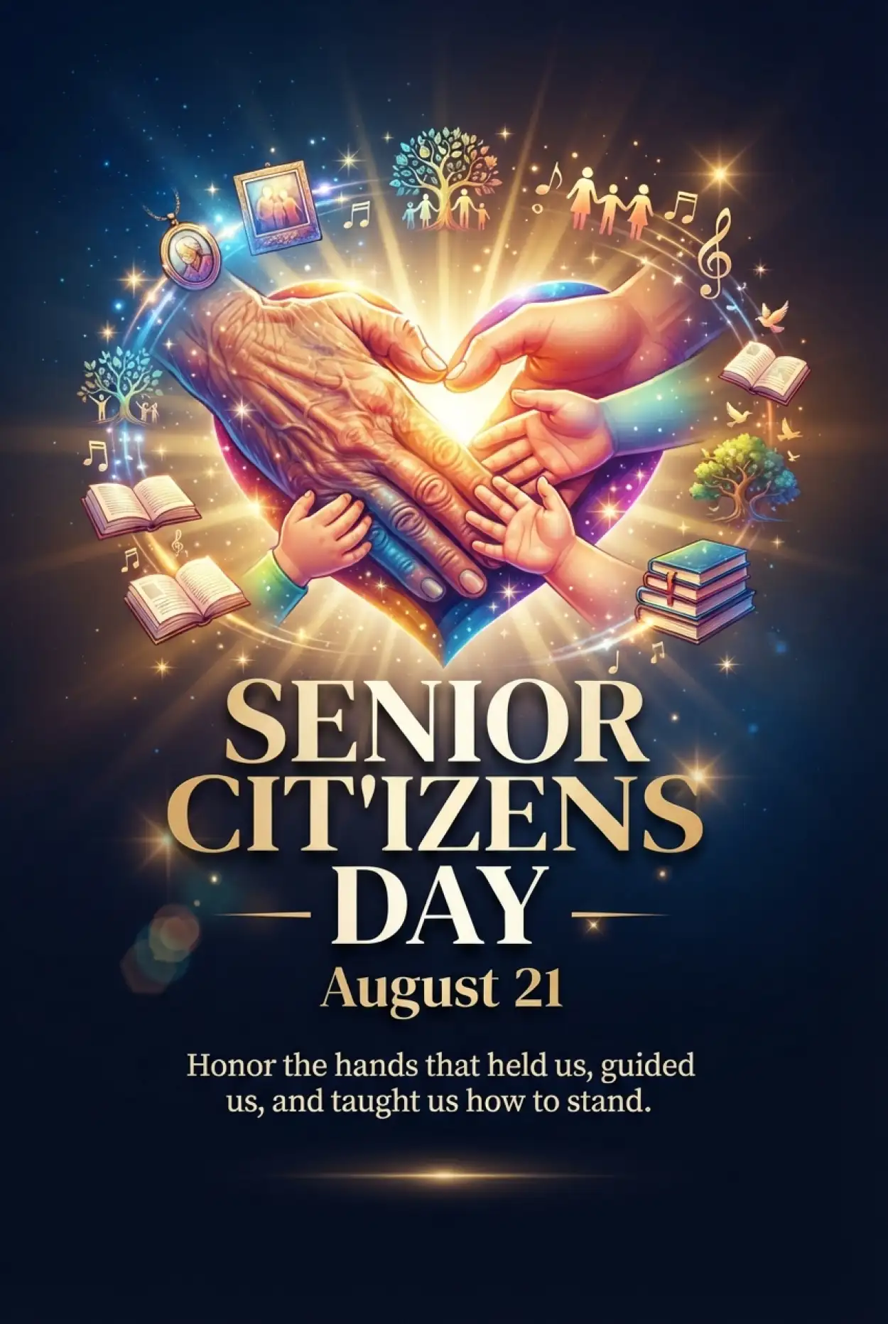 Free Download Senior Citizens Day 2026 Elderly Welfare Programs - High Quality Senior Citizens Day 2026 Image